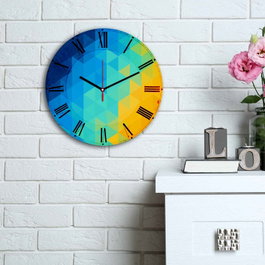 Wallity Reloj Decorativo de MDF Multicolor 3030MS-020